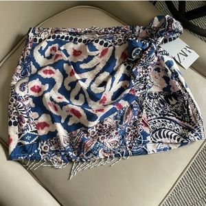 Zara Fringed Mini Skirt